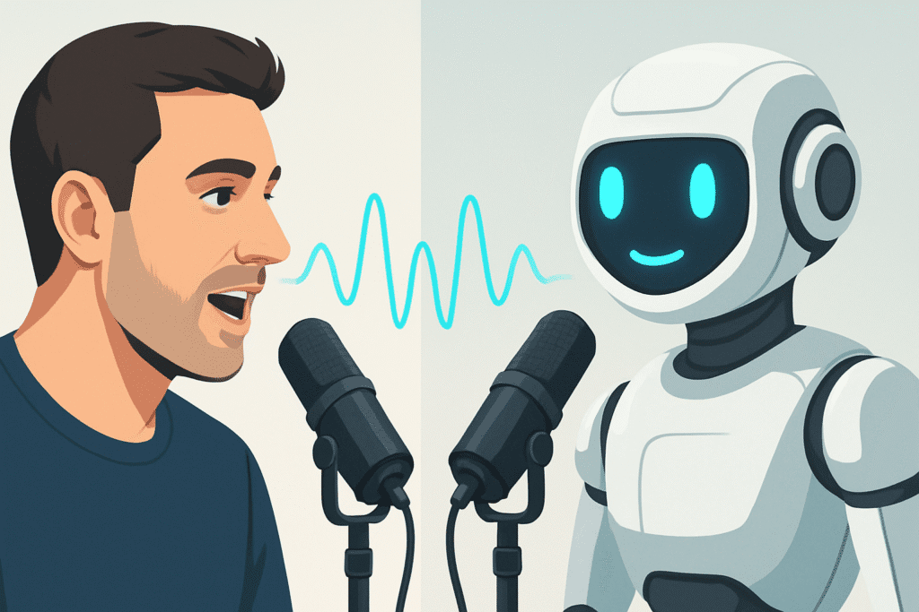 human voice vs ai voice
